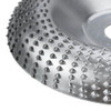 Drillpro 100mm Curve Extreme Shaping Disc Tungsten Carbide Wood Carving Disc Grinder Wheel Abrasive Disc Sanding Rotary Tool for 100 115 Angle Grinder