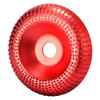 Drillpro 100mm Curve Extreme Shaping Disc Tungsten Carbide Wood Carving Disc Grinder Wheel Abrasive Disc Sanding Rotary Tool for 100 115 Angle Grinder
