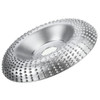 Drillpro 100mm Curve Extreme Shaping Disc Tungsten Carbide Wood Carving Disc Grinder Wheel Abrasive Disc Sanding Rotary Tool for 100 115 Angle Grinder