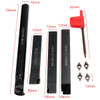 12pcs Internal Lathes 12mm Boring Bar Turning Tool Holder with Blades and Wrenches for CNC Machine