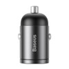 Baseus LED Mini QC4.0 PD3.0 30W 12-24V Type-C Fast Charging Quick Car Charger for Samsung S10+ Xiaomi 9T Redmi Note8 HUAWEI P30Pro