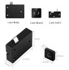 Portable Automatic Intelligent Fingerprint Cabinet Electronic Lock USB Rechargeable Luggage Suitcase Lock Padlock 360 Degree Upgrade Chip Fast Recognition
