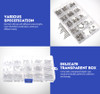 Suleve™ MXSS2 M2/M2.5/M3 Stainless Hex Socket Cap Head Screws Allen bolt Nut Assortment Kit 300pcs