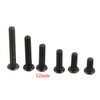 Suleve™ M3CH1 100Pcs M3 Carbon Steel Button Head Hex Socket Cap Screw Bolt Metric Allen Bolt