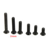 Suleve™ M3CH1 100Pcs M3 Carbon Steel Button Head Hex Socket Cap Screw Bolt Metric Allen Bolt