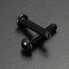 Suleve™ M3CH1 100Pcs M3 Carbon Steel Button Head Hex Socket Cap Screw Bolt Metric Allen Bolt