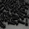 Suleve™ M3CH1 100Pcs M3 Carbon Steel Button Head Hex Socket Cap Screw Bolt Metric Allen Bolt