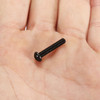 Suleve™ M3CH1 100Pcs M3 Carbon Steel Button Head Hex Socket Cap Screw Bolt Metric Allen Bolt