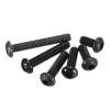 Suleve™ M3CH1 100Pcs M3 Carbon Steel Button Head Hex Socket Cap Screw Bolt Metric Allen Bolt