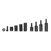 Suleve™ M2NH4 M2 Nylon Screw Black Hex Screw Nut Nylon PCB Standoff Assortment Kit 300Pcs