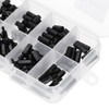 Suleve™ M2NH4 M2 Nylon Screw Black Hex Screw Nut Nylon PCB Standoff Assortment Kit 300Pcs