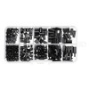 Suleve™ M2NH4 M2 Nylon Screw Black Hex Screw Nut Nylon PCB Standoff Assortment Kit 300Pcs