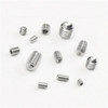 Suleve™ MXSS3 240Pcs M3/M4/M5/M6/M8 Stainless Steel Hex Allen Grub Screw Socket Flat Point Set Screws Wrench Assortment Kit
