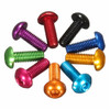 Suleve™ M3AH6 10Pcs M3×8mm Hex Socket Screws Round Head Cap Screws 7075 Aluminum Alloy Suleve™ M3AH6 10Pcs M3×8mm Hex Socket Screws Round Head Cap Screws 7075 Aluminum Alloy