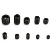 200pcs M3 M4 M5 M6 M8 Hex Socket Screws Assortment Black Grade 12.9 Alloy Steel
