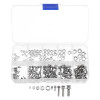 Suleve™ MXSP1 Steel Phillips Pan Head Screws Nuts Assortment Kit M2/M2.5/M3/M4/M5 160Pcs