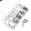 Suleve™ MXSP1 Steel Phillips Pan Head Screws Nuts Assortment Kit M2/M2.5/M3/M4/M5 160Pcs