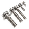 Suleve™ MXSP1 Steel Phillips Pan Head Screws Nuts Assortment Kit M2/M2.5/M3/M4/M5 160Pcs