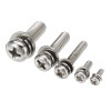 Suleve™ MXSP1 Steel Phillips Pan Head Screws Nuts Assortment Kit M2/M2.5/M3/M4/M5 160Pcs