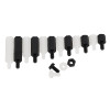 Suleve™ M3NH11 M3 Nylon Screw Black White Hex Screw Nut PCB Standoff Assortment Kit 180Pcs