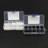 Suleve™ M3NH11 M3 Nylon Screw Black White Hex Screw Nut PCB Standoff Assortment Kit 180Pcs