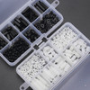 Suleve™ M3NH11 M3 Nylon Screw Black White Hex Screw Nut PCB Standoff Assortment Kit 180Pcs