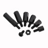 Suleve™ M3NH11 M3 Nylon Screw Black White Hex Screw Nut PCB Standoff Assortment Kit 180Pcs
