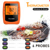 6 Probes Wireless Smart BBQ Thermometer Oven Meat Food bluetooth Wifi For IOS Android