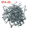 100pcs ST4-20/25/38 Screws Carbon Steel Cross Head ST4 Woodworking Screw Half-tooth Self-tapping