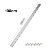 Drillpro Aluminum Alloy 45 Type T-slot T-track Miter Track Jig Fixture Slot 45x12.8mm For Table Saw Router Table Woodworking Tool