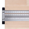 Drillpro Inch and 200/300/400mm Stainless Steel Precision Marking T Ruler Hole Positioning Measuring Ruler Woodworking Scriber Scribing Tool