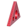 Aluminum Alloy Wood Angle Ruler DIY Protractor Miter Triangle Ruler Woodworking Tool