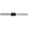 Woodworking Aluminum Alloy Metric and Inch 45 90 Degree Line Scribe Ruler Positioning Measuring Ruler 300mm Marking T-Ruler Woodworking Tool