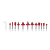 Drillpro 15PCS Tungsten Carbide Tipped Router Bit Set 1/4 Inch Shank Wood Milling Saw Cutter Woodworking Tools Kit with Wooden Case for Home & DIY