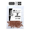 100pcs 25-63mm SQ2 Pocket Hole Screw Coarse Thread Woodworking Self Tapping Screw Oblique Hole Screw Square Driver