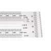 Drillpro 200mm Stainless Steel Precision Marking T Ruler Hole Positioning Measuring Ruler Woodworking Scriber Scribing Tool