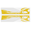 210cm*38cm Sports Stripe Pattern Style Car Stickers Vinyl Decal for Race SUV Side Body