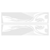 210cm*38cm Sports Stripe Pattern Style Car Stickers Vinyl Decal for Race SUV Side Body