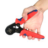 HSC8 6-4A 0.25-6mm² AWG23-10 Self Adjusting Ratcheting Ferrule Crimper Plier