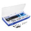 Pop Riveter Gun Rivet Hand Tool Set Kit with 100Pcs Nut Inserts + 5Pcs Mandrels & Box