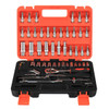 53Pcs Car Motorcycle Repair Tool Deep Socket Ratchet Wrench Screwdriver Head Set