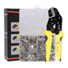 PARON JX-1601-08T AWG20-10 Crimper Plier Wire Engineering Ratchet Crimping Pliers Hand Tools with 840Pcs Terminals