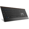 Rapoo E9500G 112 keys Wireless Keyboard bluetooth 3.0/4.0/2.4G Three-Mode Ultra Thin Office Business Keyboard for Computer Laptop PC (Black)