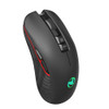 HXSJ T30 2.4GHz Wireless Rechargeable Mouse 3600DPI Optical Office Business RGB Gaming Mouse with USB Receiver for Computer Laptop PC (Black)