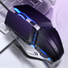 YINDIAO Wired Silent Gaming Mouse Ergonomic 6 Buttons 3200DPI RGB Backlight Computer Gamer Mice Mute Mouse for PUBG FPS Game