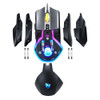 T-Wolf V11 Wired Gaming Mouse Creative Mechanical Module Magnetic Flank And Weight Design Mouse RGB Lighting 6400DPI Gaming Mouse For PC Laptop