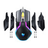 T-Wolf V11 Wired Gaming Mouse Creative Mechanical Module Magnetic Flank And Weight Design Mouse RGB Lighting 6400DPI Gaming Mouse For PC Laptop