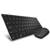 Rapoo 9000G Wireless Keyboard & Mouse Set bluetooth 3.0/4.0 2.4GHz Multi-Mode 78 Keys Keyboard 1300DPI Mouse for Mac Windows (Black)