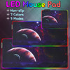 The Vast Sky USB Wired RGB Colorful Backlit LED Mouse Pad for Gaming Mouse