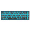 Royal Kludge RK71 71 Keys Mechanical Gaming Keyboard bluetooth3.0 Wireless USB Wired Dual Mode ICE Blue LED Backlight Gaming Keyboard